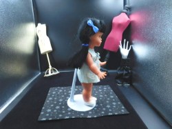 baby rose doll side